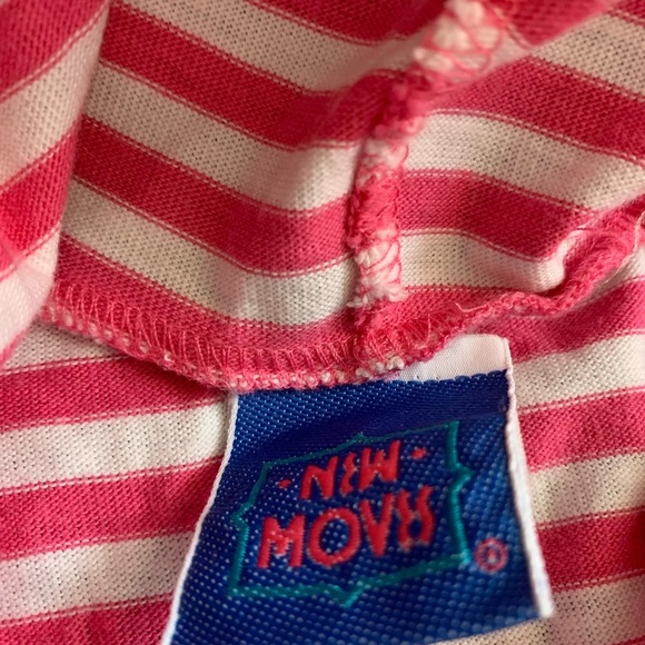 Striped Pink Sleeveless Hoodie for Kids - Picture 4 of 8